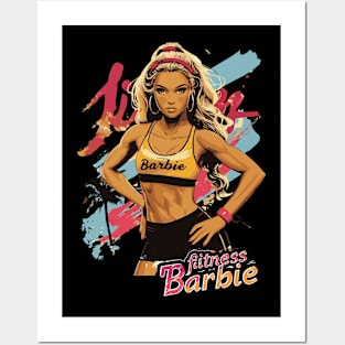 Fitness Barbie Vintage Graphic T-shirt 05 Posters and Art